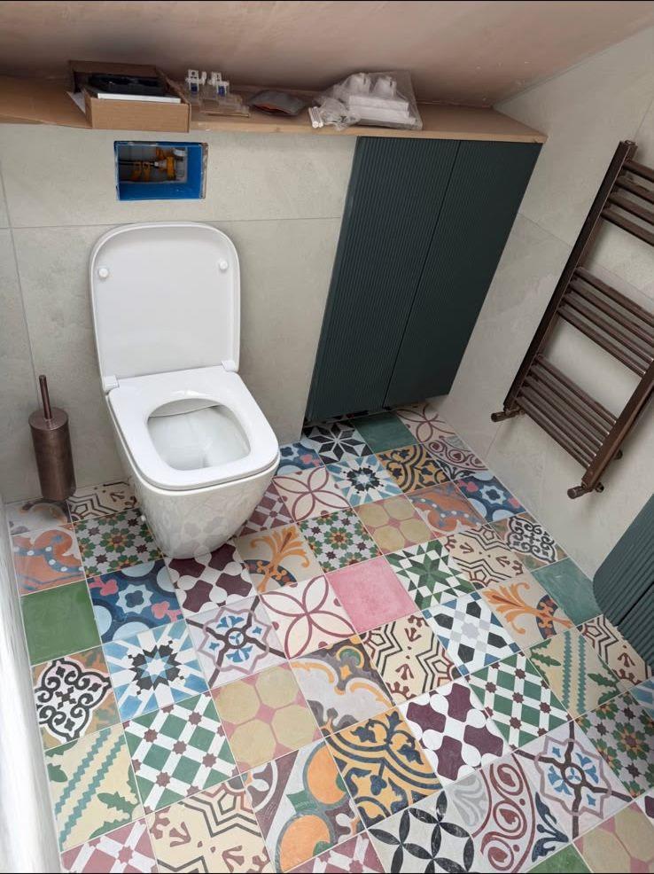 Encaustic Floor Cloakroom